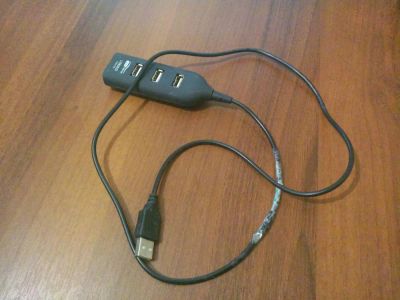 Лот: 4136430. Фото: 1. USB хаб. Разветвитель с 1 на 3... Платы расширения, контроллеры, доп. порты