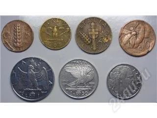 Лот: 149346. Фото: 1. Италия под фашизмом. Набор 7 монет... Европа