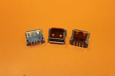 Лот: 17453724. Фото: 1. Разъем US-052 USB DOWN, черный... Разъёмы