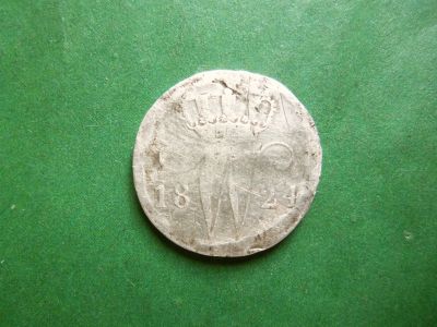 Лот: 25320522. Фото: 1. Нидерланды 25 центов 1824 г. В... Европа