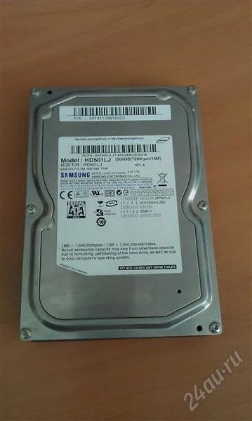 Лот: 1542701. Фото: 1. Жесткий диск 500Gb Samsung HD501LJ. Жёсткие диски (HDD)