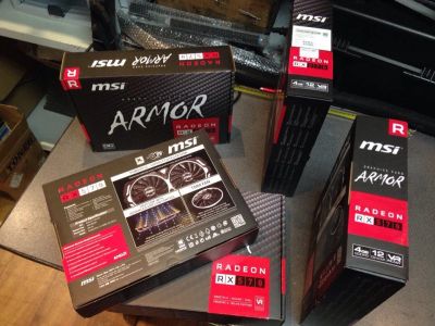 Лот: 10027650. Фото: 1. Видеокарта Radeon RX570 Armor... Видеокарты
