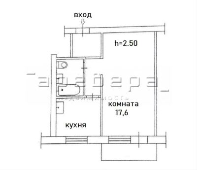 Лот: 20032565. Фото: 1. 1-комнатная квартира на ул. 2-я... Квартиры, студии