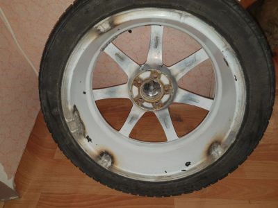 Лот: 15213007. Фото: 1. Колеса в сборе. Диски ноунейм... Шины на дисках