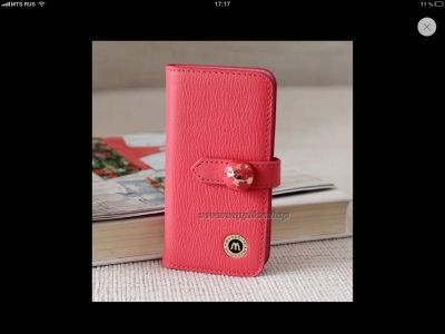 Лот: 3503033. Фото: 1. Чехол-портмоне на iPhone 5 кожа. Чехлы, бамперы