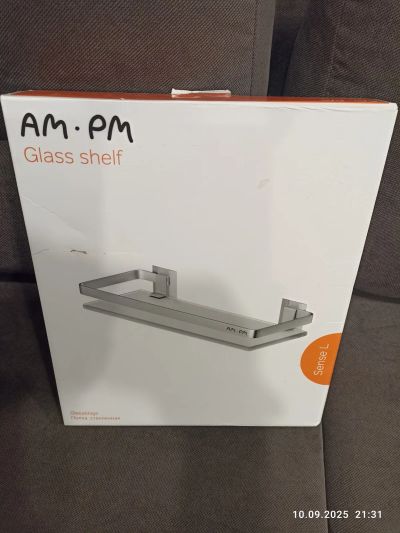 Лот: 25740045. Фото: 1. Полка AM.PM Sense L A7455100 стеклянная. Аксессуары для ванной