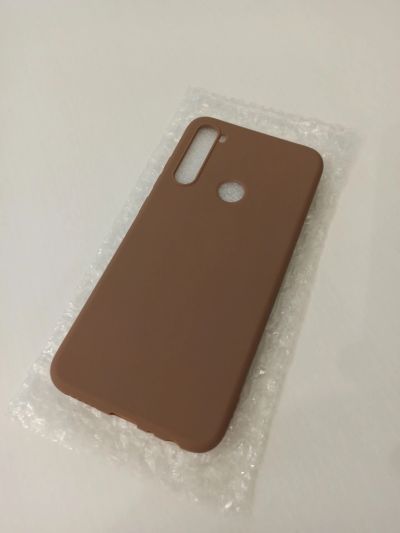 Лот: 15106922. Фото: 1. Чехол на Redmi note 8 коричневый. Чехлы, бамперы