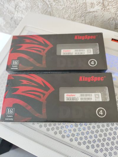 Лот: 20943544. Фото: 1. 16Gb (2x8gb) DDR4 Kingspec KS2666D4P12008G... Оперативная память