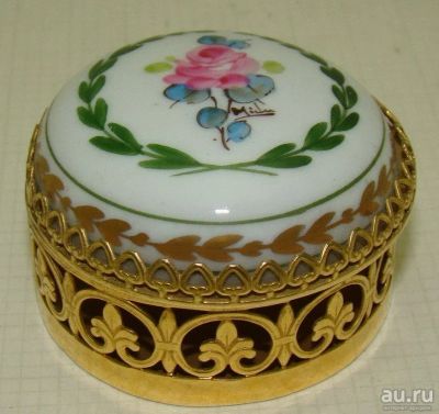 Лот: 12020033. Фото: 1. Singer Limoges старинная шкатулка... Другое (антиквариат)