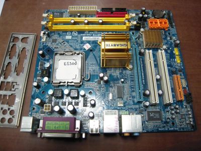 Лот: 6364013. Фото: 1. Материнская плата 775 mATX Gigabyte... Материнские платы