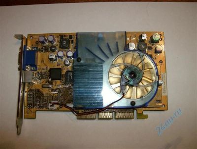 Лот: 714181. Фото: 1. AGP geforce 4 ti4200 8x 64мб. Видеокарты