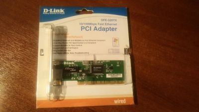 Лот: 17200977. Фото: 1. Сетевая карта PCI 10/100mbps Ethernet... Сетевые карты