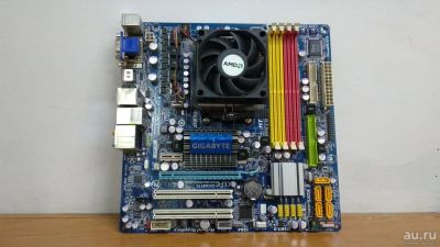 Лот: 18236729. Фото: 1. Материнская плата Gigabyte Ga-MA78GM-UD2H. Материнские платы