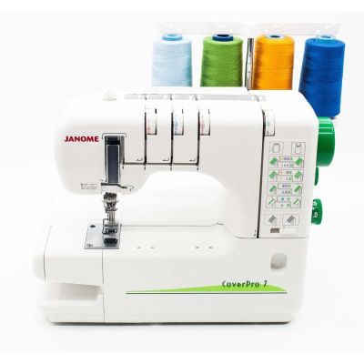 Лот: 24468151. Фото: 1. Распошивальная машина Janome CoverPro... Швейная, вязальная