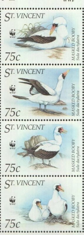 Лот: 10541406. Фото: 1. Сент Винсент 1995 WWF сц пс MNH. Марки
