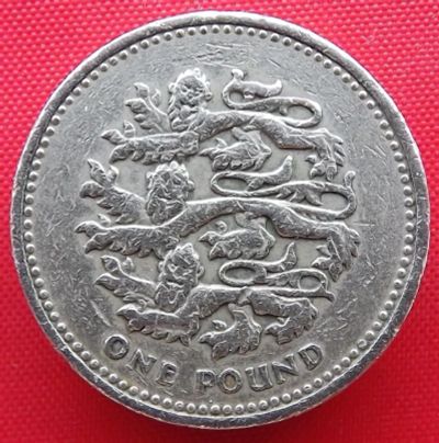 Лот: 4849094. Фото: 1. (№3635/LF) Львы - 1 фунт 1997... Великобритания и острова