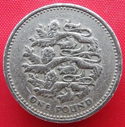 Лот: 4849094. Фото: 1. (№3635) Львы - 1 фунт 1997 (Англия... Великобритания и острова