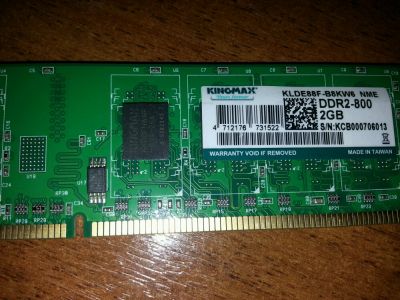 Лот: 8619615. Фото: 1. Kingmax DDR2-800 2Gb KLDE88F-B8Kw6. Оперативная память