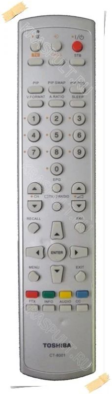 Лот: 15906639. Фото: 1. Пульт TOSHIBA CT-8001 ORIGINAL. Пульты ДУ
