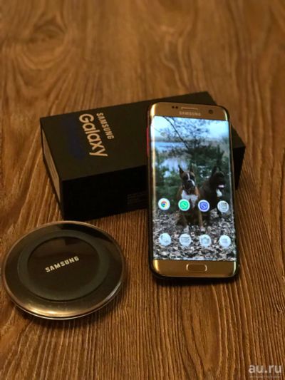 Лот: 13006197. Фото: 1. Samsung S7 edge, gold. 32 ГБ... Смартфоны