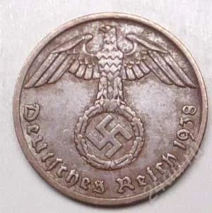 Лот: 1532009. Фото: 1. Германия. 3-й Рейх. 1 рейх пфенниг... Германия и Австрия