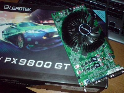 Лот: 3000344. Фото: 1. Видеокарта Leadtek GeForce 9800... Видеокарты