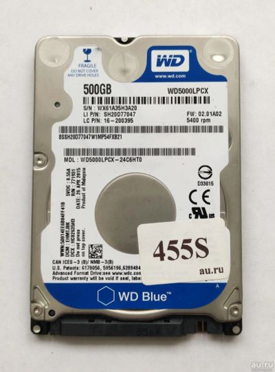 Лот: 18361240. Фото: 1. Жесткий диск SATA-III 2,5 WD WD5000LPCX... Жёсткие диски (HDD)
