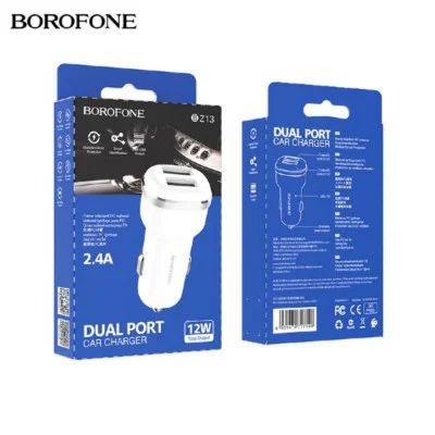 Лот: 19139491. Фото: 1. АЗУ USB Borofone BZ12 (12W, 2USB... Зарядные устройства, блоки питания, адаптеры сетевые для смартфонов