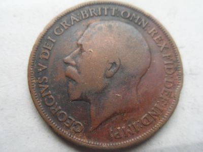 Лот: 6753011. Фото: 1. Великобритания 1 пенни 1913. Великобритания и острова