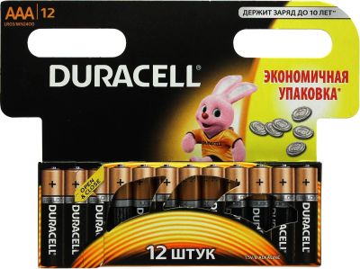 Лот: 14550969. Фото: 1. Батарейка AAA(LR03) DURACELL упак... Батарейки, аккумуляторы, элементы питания