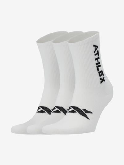 Лот: 22441797. Фото: 1. Носки Athlex, 3 пары, Белый. Другое (спортивная одежда)