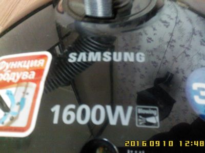 Лот: 8156696. Фото: 1. Пылесос Samsung 1600w. Пылесосы, паровые швабры