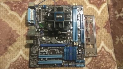 Лот: 13335068. Фото: 1. Asus M4N68T-M LE V2 + CPU AMD... Материнские платы