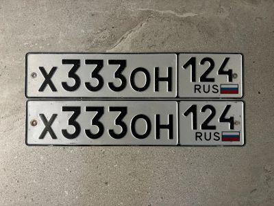 Лот: 25203072. Фото: 1. Продам гос.номер Х 333 ОН 124. Госномера