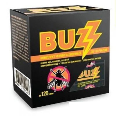 Лот: 7301282. Фото: 1. Фумигатор+пластины BUZZ И-023... Средства от насекомых и грызунов