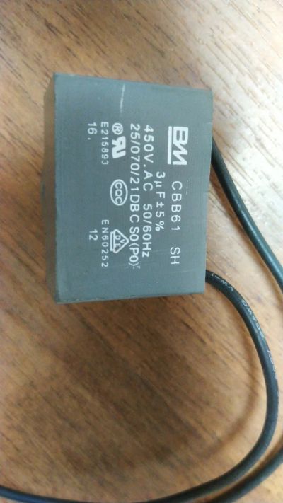 Лот: 13969915. Фото: 1. Конденсатор пусковой CBB61 450v... Конденсаторы
