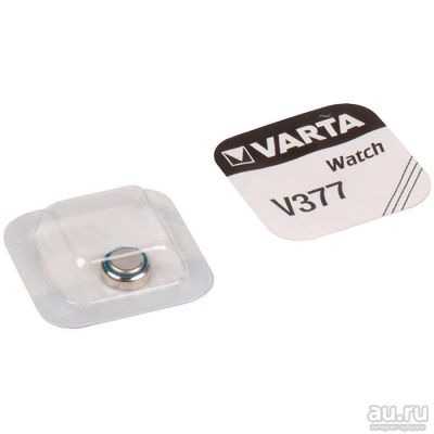 Лот: 7915223. Фото: 1. батарейка varta (377) BL1 (SR626SW... Батарейки, аккумуляторы, элементы питания