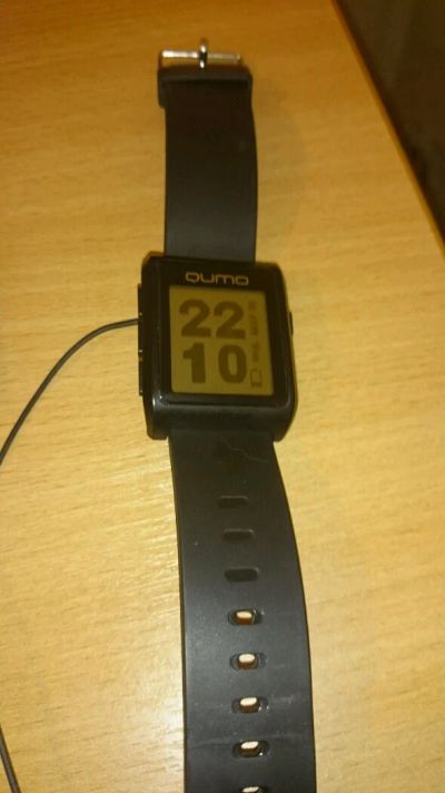 Лот: 5275207. Фото: 1. QUMO Smartwatch One черн. идеал... Смарт-часы, фитнес-браслеты, аксессуары