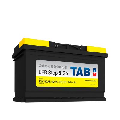 Лот: 25722194. Фото: 1. TAB EFB STOP&GO 80 обр (L4.0). Аккумуляторы