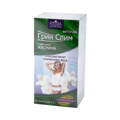 Лот: 23990202. Фото: 1. Грин Слим чай жасмин ф п 2г №30. Лекарства