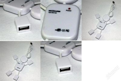 Лот: 1901854. Фото: 1. Высокоскоростной USB Хаб на 4... Другое (носители информации)