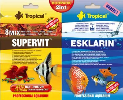 Лот: 9083410. Фото: 1. Tropical (Тропикал) Supervit Duopack... Корма