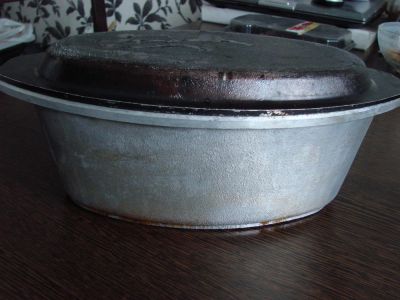 Лот: 6851713. Фото: 1. Утятница или жаровня. Чугун времен... Жаровни, казаны
