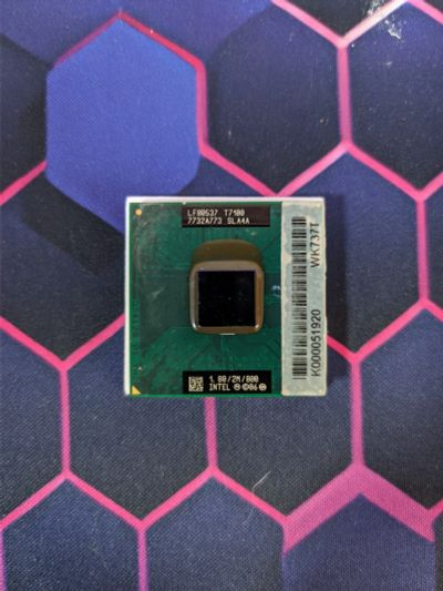 Лот: 25038261. Фото: 1. Процессор Intel Core 2 Duo T7100... Процессоры
