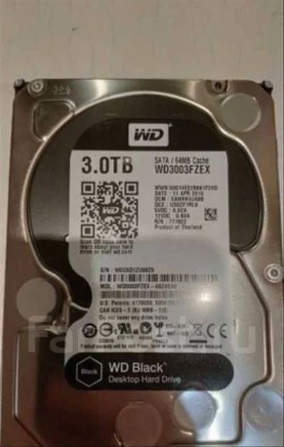 Лот: 19225001. Фото: 1. Жесткий диск WD3003FZEX (Повторно... Жёсткие диски (HDD)