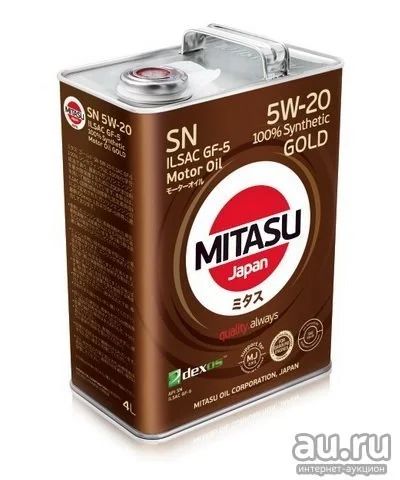 Лот: 13575422. Фото: 1. Масло моторное Mitasu Gold 5W-20... Масла, жидкости