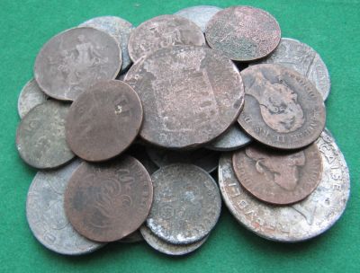 Лот: 15570579. Фото: 1. Лот из 25шт. Старых монет с 1827г... Остальные страны
