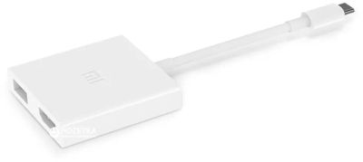 Лот: 12675570. Фото: 1. Многопортовый адаптер Xiaomi Type-C... USB хабы