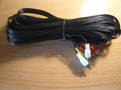 Лот: 1020737. Фото: 1. Кабель 3 RCA - 3 RCA 10 метров. Шнуры, кабели, разъёмы