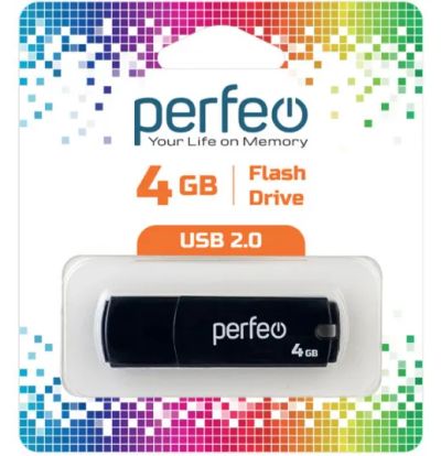 Лот: 24948692. Фото: 1. Флеш-накопитель USB2.0 4Gb Perfeo... USB-флеш карты